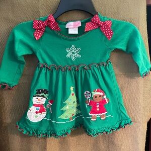 Sophie Rose 2T Christmas Dress with Appliqués